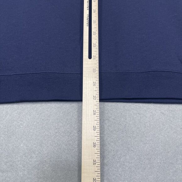 Seattle Kraken Sweatshirt Mens Medium Deep See Blue Hanes Crewneck Front S Logo - Picture 8 of 10